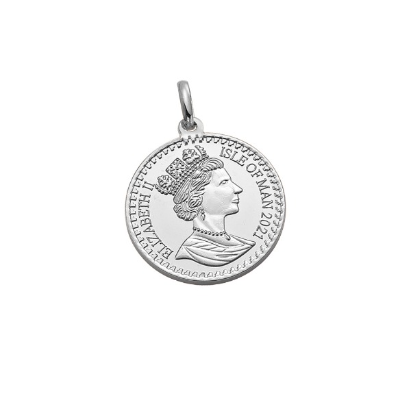 [585 - 화이트 골드]Queen Elizabeth Ⅱ - Coin Pendant 퀸 엘리자베스 2세 코인 펜던트