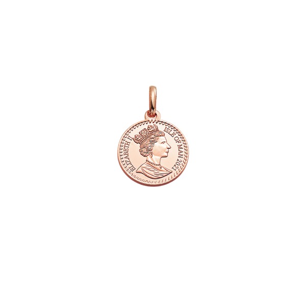 [585 - 로즈 골드]Queen Elizabeth Ⅱ - Coin Pendant 퀸 엘리자베스 2세 코인 펜던트 15mm