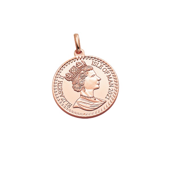 [585 - 로즈 골드]Queen Elizabeth Ⅱ - Coin Pendant 퀸 엘리자베스 2세 코인 펜던트
