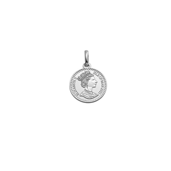 [585 - 화이트 골드]Queen Elizabeth Ⅱ - Coin Pendant 퀸 엘리자베스 2세 코인 펜던트 14mm