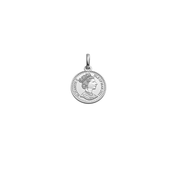 [585 - 화이트 골드]Queen Elizabeth Ⅱ - Coin Pendant 퀸 엘리자베스 2세 코인 펜던트 13mm