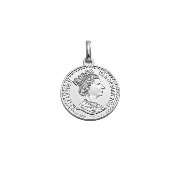 [585 - 화이트 골드]Queen Elizabeth Ⅱ - Coin Pendant 퀸 엘리자베스 2세 코인 펜던트 21.15mm